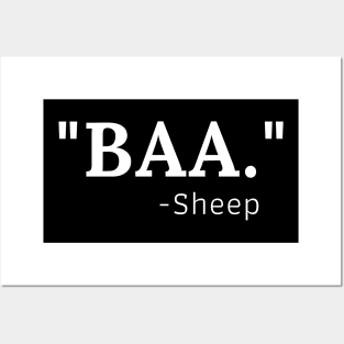 Sheep Says Baa Posters and Art